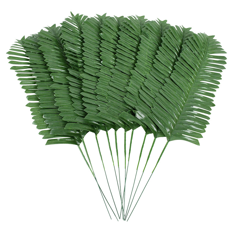 10/20 stücke Grüne Künstliche Pflanzen Palm Blätter Simulation Blatt Für Dschungel Geburtstag Hochzeit Party Wohnkultur DIY Blume Anordnung