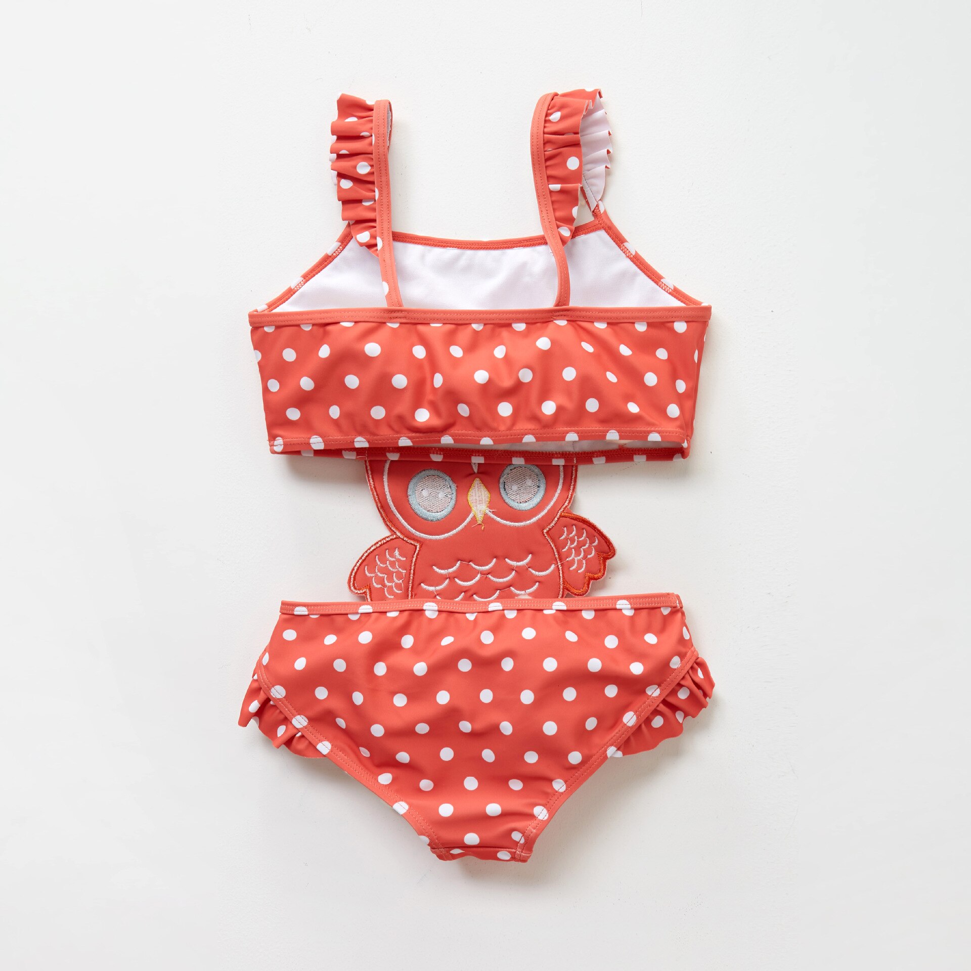 Summer Baby Swimwear Cute Cartoon Lowl Bikinis For Girls One Piece Swimsuit Child Baby Kids Girl Bebes Bathing Suit