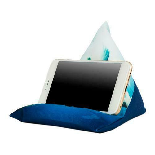 Bærbar tablet pudeholder stativ bogsofa sofa sofa læsning support pude til ipad telefon: Blå