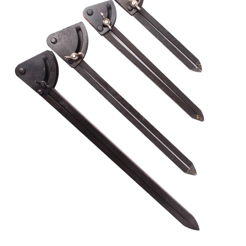150MM 200MM 300MMDurable Adjustable Rotating Tool Wing Divider Edge Creaser DIY Sewing Leather Metal Compass Craft Marking Tool