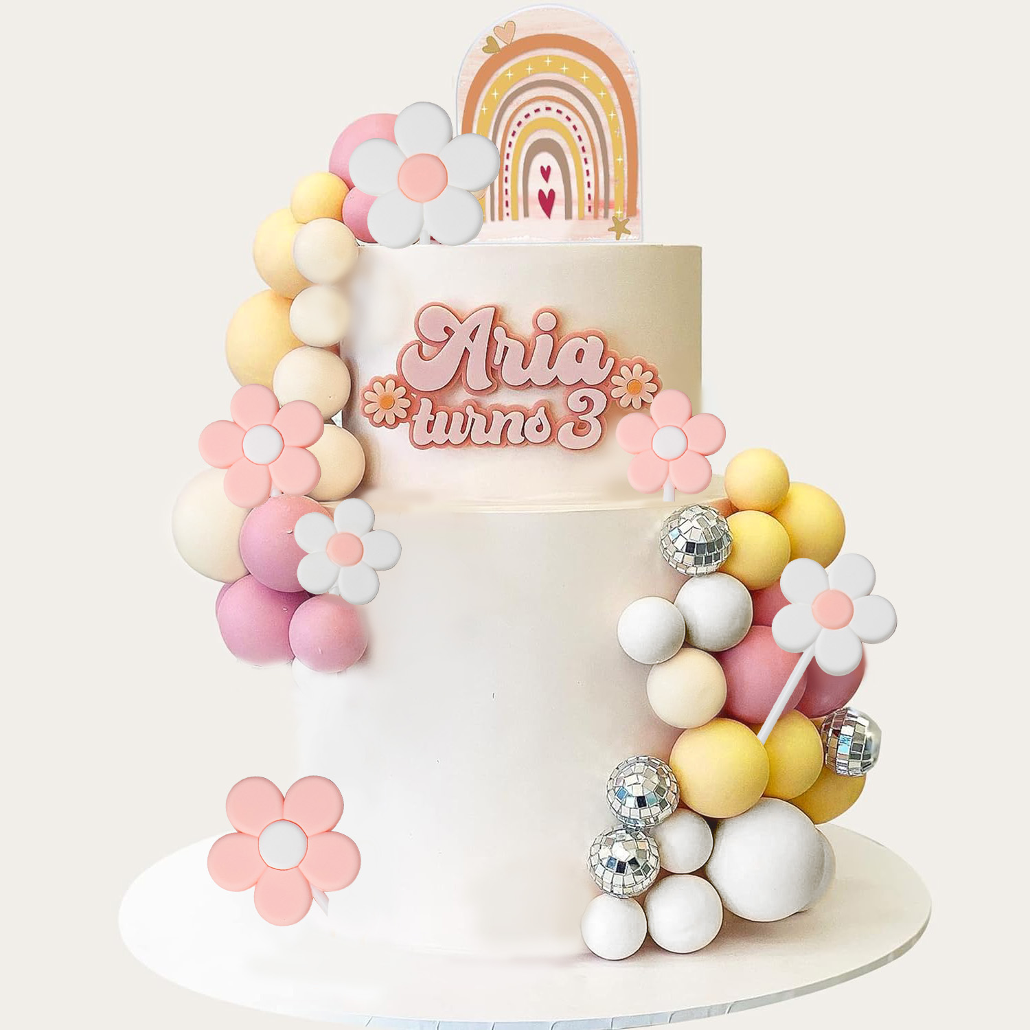 Ball Cake Topper Decorations Mini Balloons Cake Topper Sticks Balls Cake Decorations for Wedding Birthday Cake Decorations: Olive