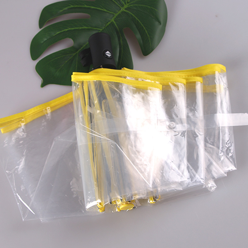 Paraguas plegables automáticos, transparentes, paraguas portátil, paraguas para lluvia, paraguas bonito para mujer