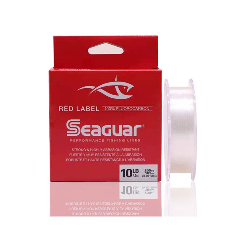 Seaguar Red Label Fluorocarbon Fishing Line 6LB 8LB 10LB 12LB Fluorocarbon Test Carbon Fiber Monofilament Carp Wire Leader Line