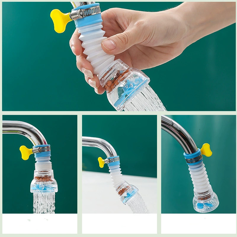 Waterbesparing Kan Telescopische Kraan Universele 360-Rotatie Kraan Waskolf Draaibare Filter Kraan Extenders Keuken Badkamer Accessoires