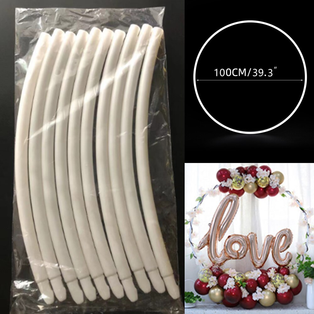 Circle Round Balloon Arch Plastic Wreath Frame Balloon Stand Holder DIY Column Base Baby Shower Wedding Birthday Party Decor