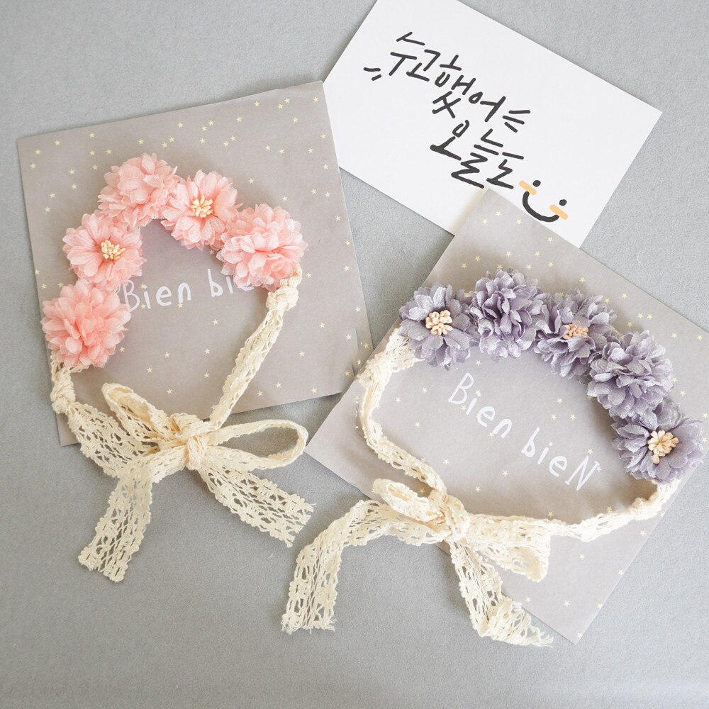 Accessori per capelli per bambini svegli fascia per capelli in pizzo con fiocco fascia per capelli in cotone per bambina accessori per fascia per capelli elastici per bambina appena nata bebes