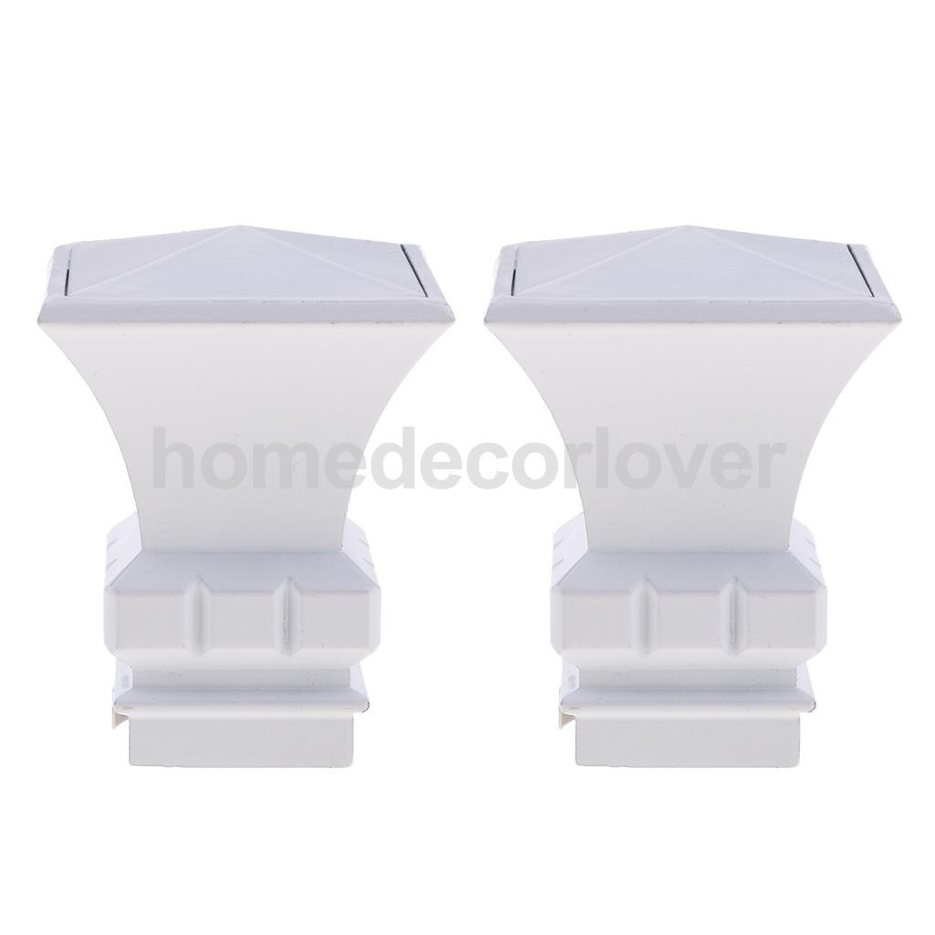 1 Pair Metal Drapery Curtain Rod Ends Caps Finials for 22mm/ 28mm Dia. Pole: Green