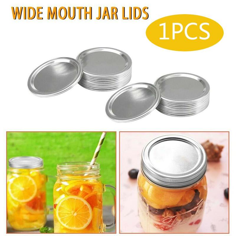 Mason Jar Lid Tinplate Split Opening Sealing Lid Round Home Iron Lid Lid Spherical Metal Supplies Ring Can P1Z3