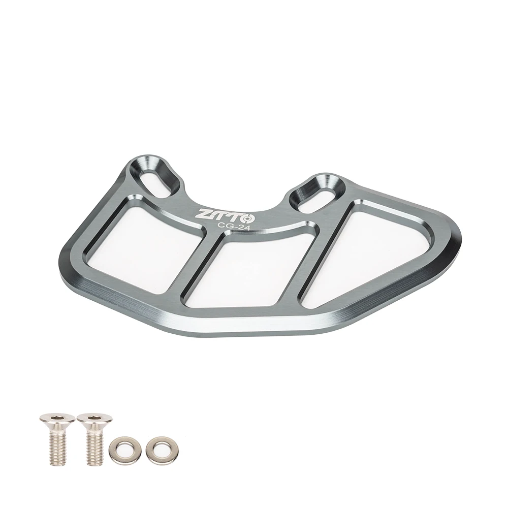 ZTTO MTB Bike ISCG05 Metal Chainring Guard Bicycle Crank Chain Ring Protector Crankset Bash Plate XC AM Single Ring Impact: Red
