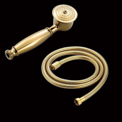 Bronze sort antik guld krom messing telefon stil badeværelse brusehoved vandbesparende håndholdt brusehoved spray & 1.5m slanger: 3
