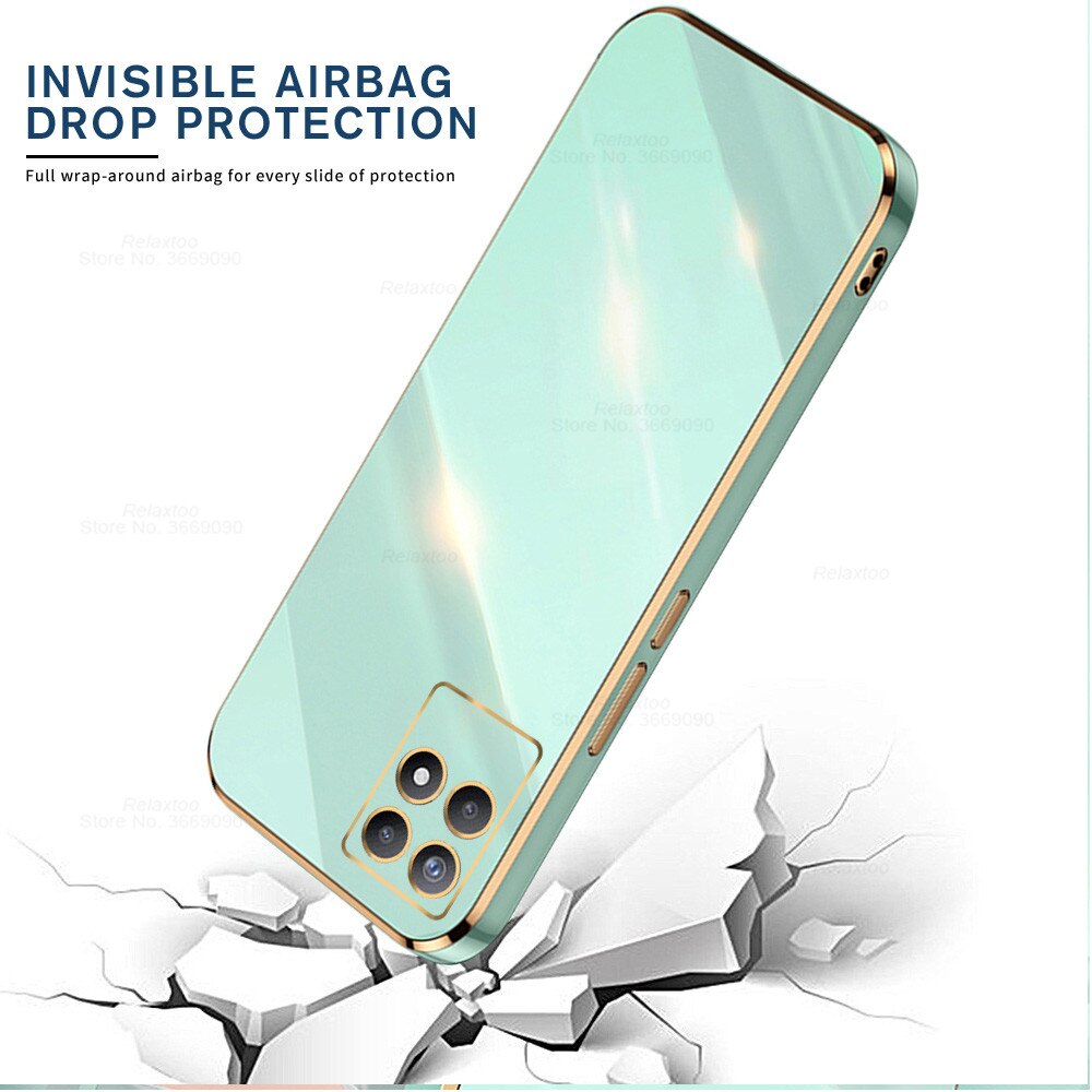 Voor Realme 8i Case Plating Vierkante Frame Soft Silicon Cover Voor Oppo Realme 8i Realmi Rijk 8 Ik I8 Realme8i bescherming Back Shell