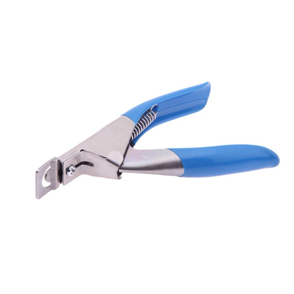Valse Nail Tips Trimmer Nagels Art Clipper Cutter Nail Tool Rvs Blue Acryl UV Gel Nagelknipper Schaar Manicure