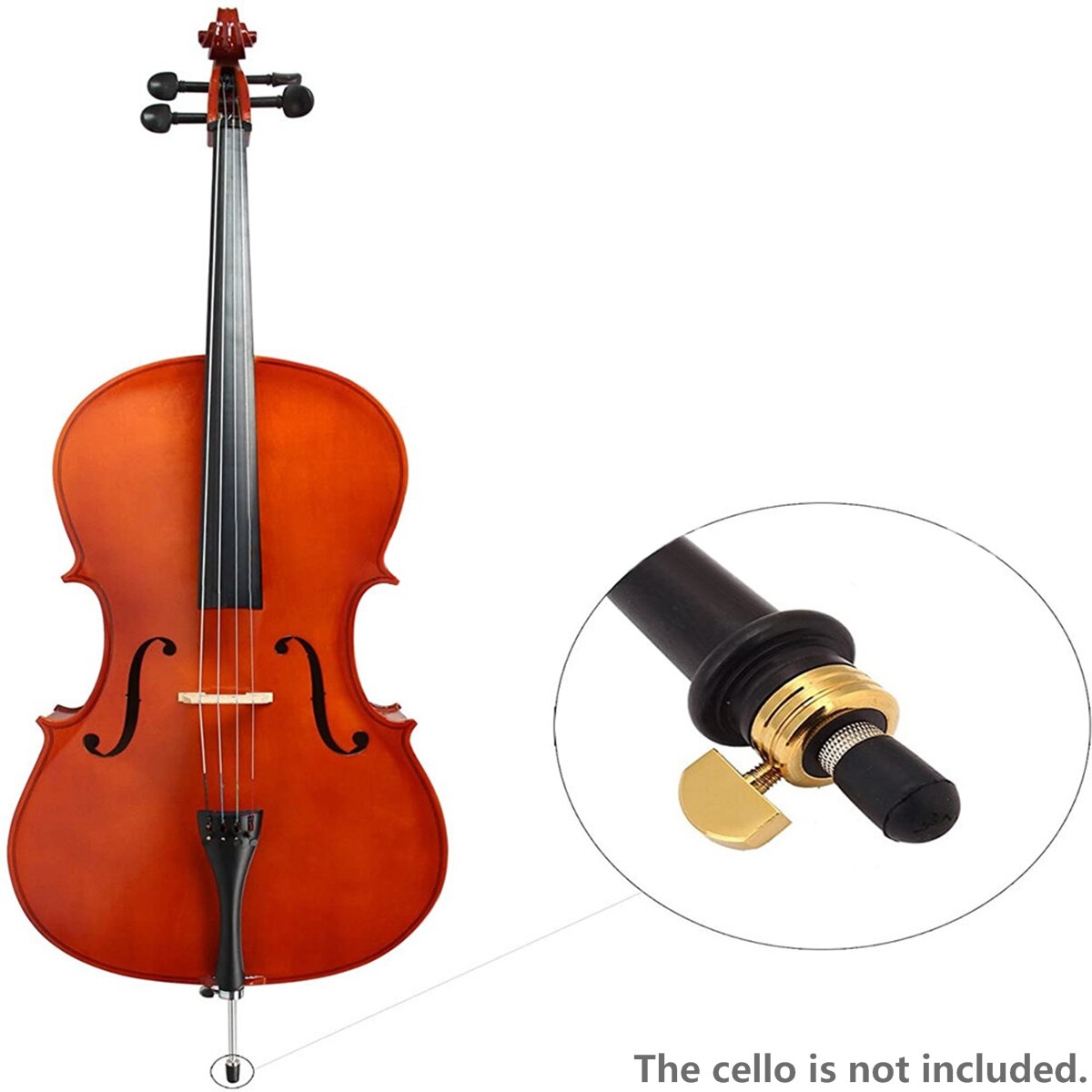 Anti-Skid Cello Eindpin Tip Cap Rubber Antislip Cap Protector Instrument Deel Vervanging 4 Stuks