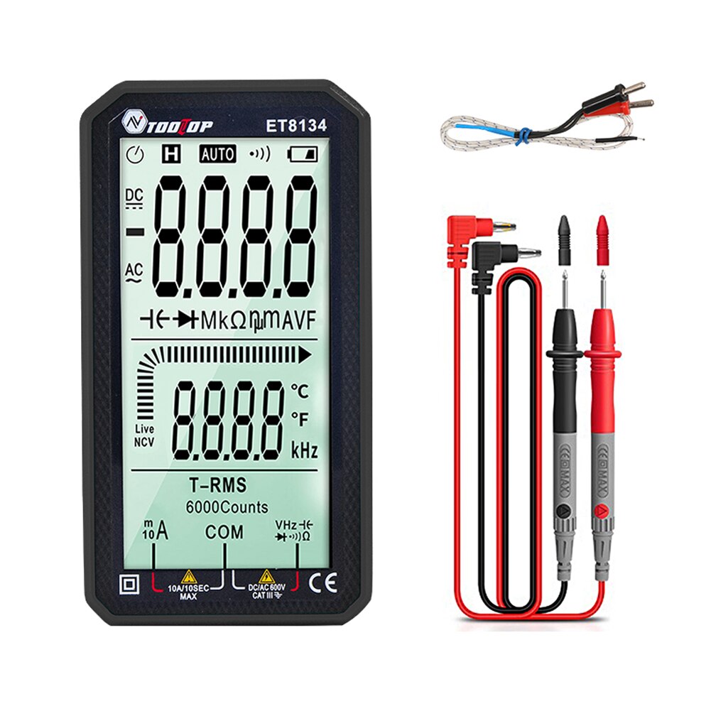 Direct Current Multimeter TOOLTOP ET8134 Digital Multimeter 4.7 Inch Multime... – Grandado