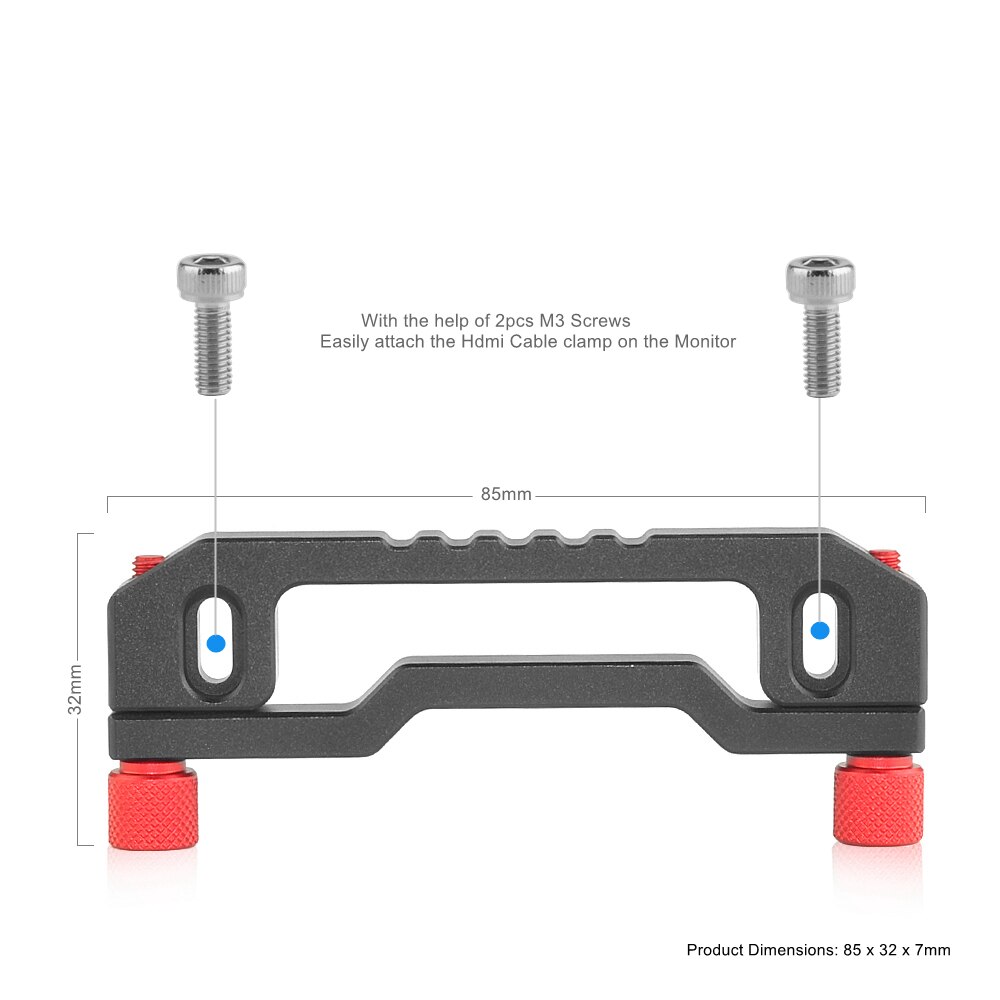 Minifocus Cable Clamp Mounting Plate for Atomos Ninja V Monitor Cable Fixed Clip Adapter HDMI-compatible