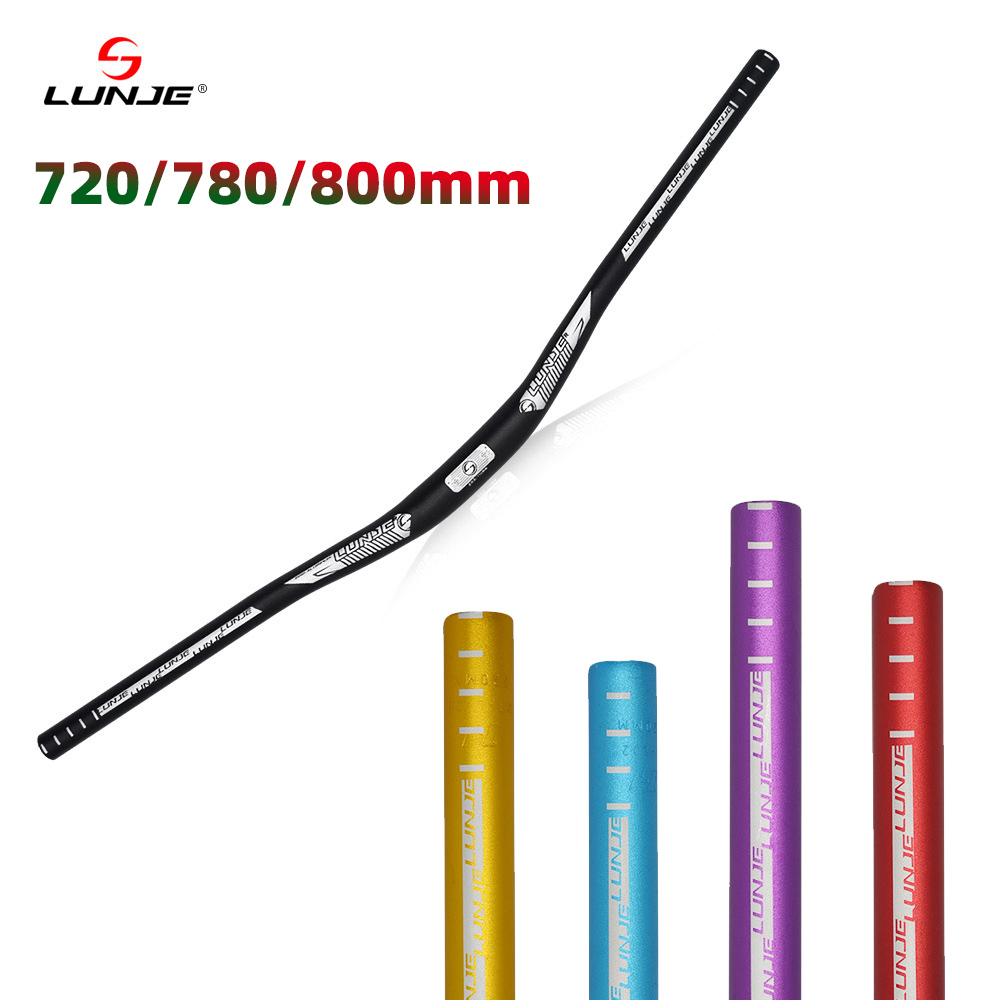 Kierownica roweru górskiego 31.8mm pion rowerowy 720/780/800mm uchwyt ze stopu aluminium MTB spadek poziome części rowerowe
