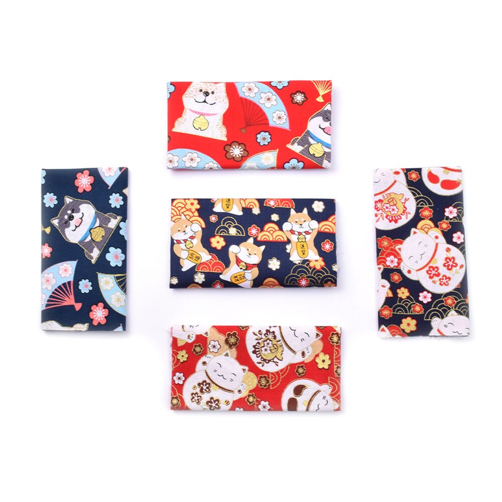 Gjør-det-selv 5 stk/partier 20 x 25cm sefyr-kattmønster 100%  pur-skjære bomull lappeteppestoffbunt sy quilting til håndlaget