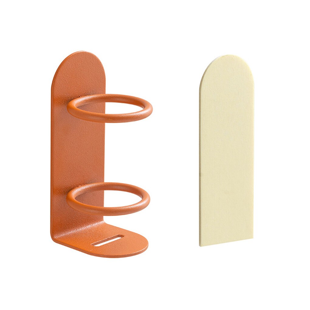Étagère de rangement pour brosse à dents électrique, 1 pièce, de , support mural pour brosse à dents, égouttoir en fer, étagère de salle de bain: Orange