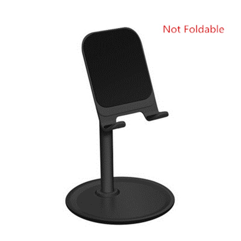 Support de bureau en métal pliable pour téléphone portable, réglable, pour iPhone, iPad,: Style 2 Black