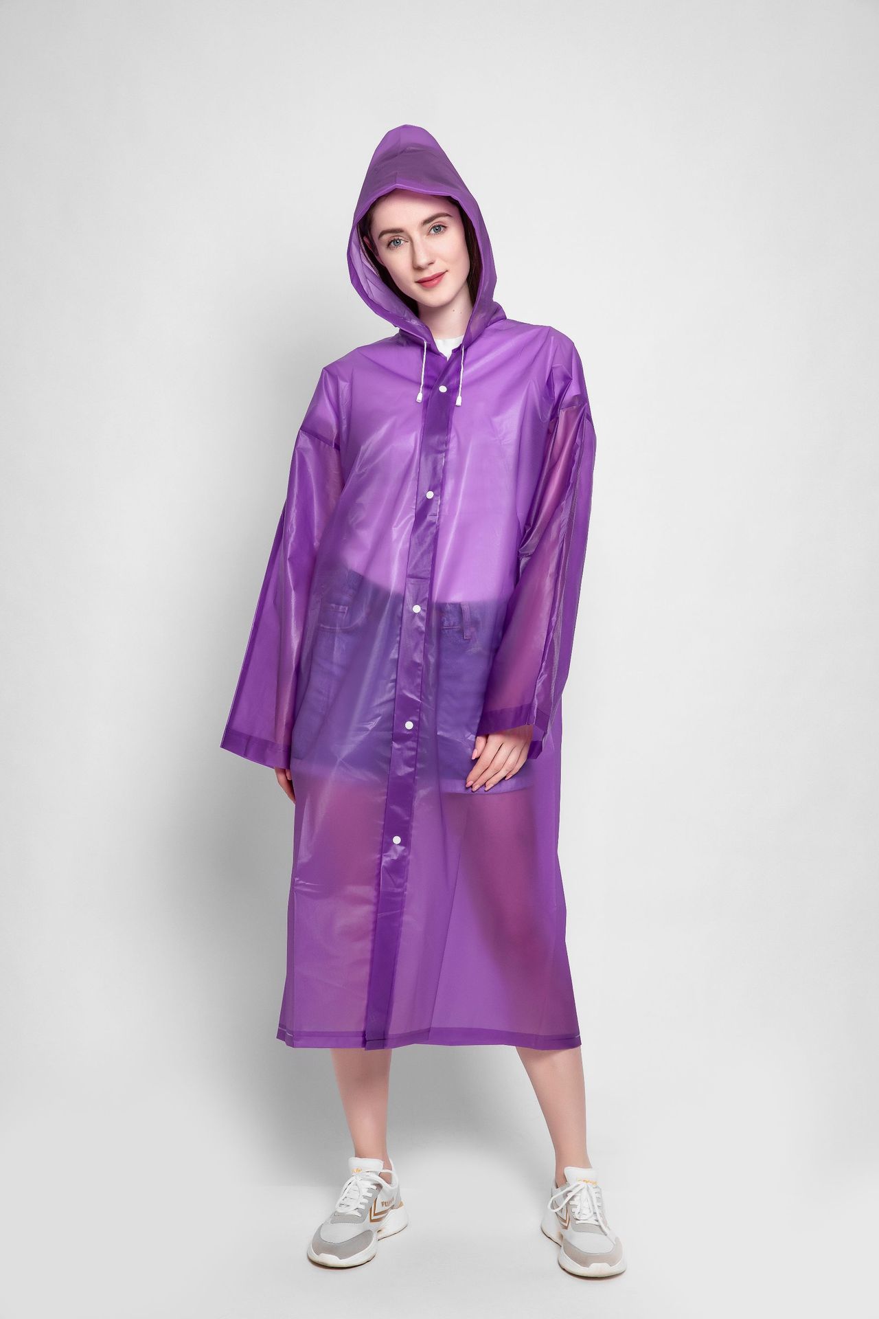 Adult Raincoat Waterproof Fishing Raincoat Adult Non-disposable Raincoat Outdoor Lightweight One-piece Hiking Hiking Raincoat: purple / 115x60cm 2PC
