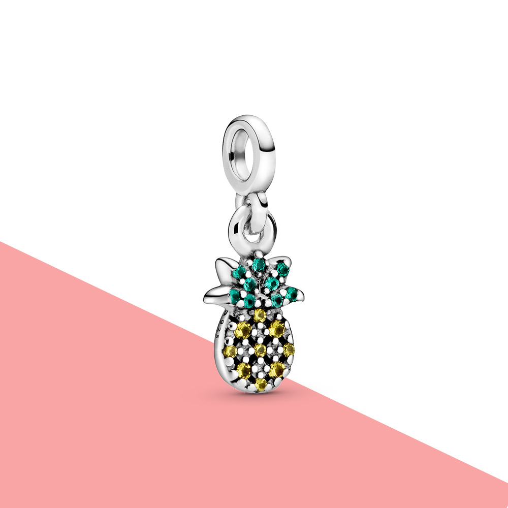 Bedels Zilver 925 Sieraden Ananas Me Charm Fit Originele Voor Me Armband Ketting Vrouwen Mode-sieraden