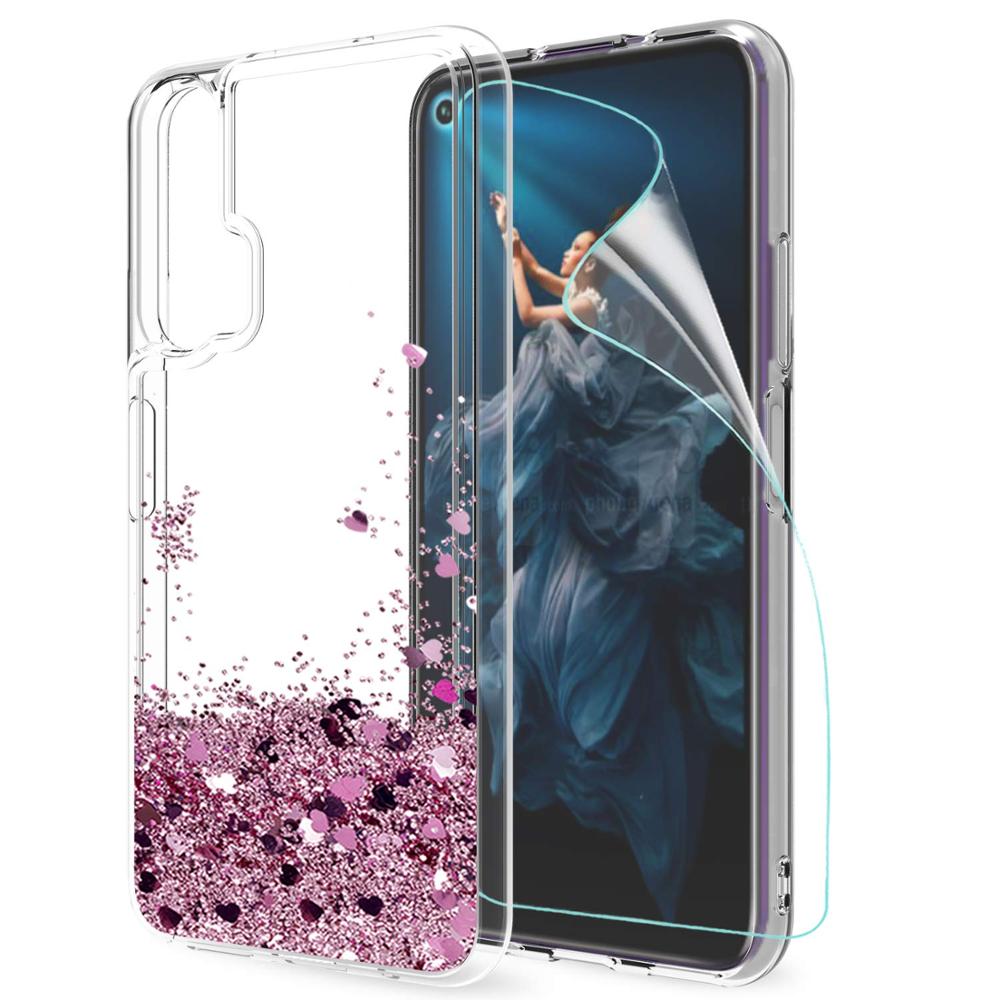 Huawei Ehre 20 Pro Fall Dynamische Flüssigkeit Glitter Quicksand Stern Für Huawei Ehre 20 Weiche TPU Slicone Abdeckung: Huawei Hoonor 20 Pro / pink