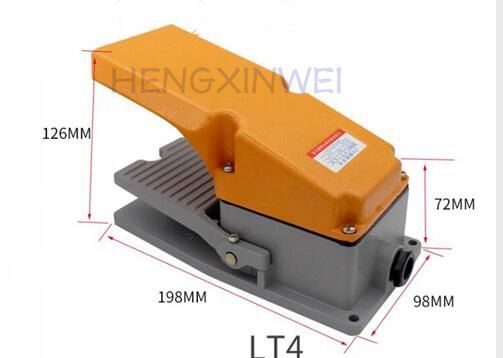 LT4 Foot Switch Pedal Switch 5A 15A AC 230V 380v Material Aluminum