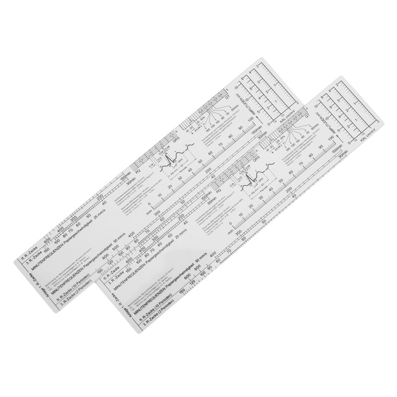 Essential EKG Ruler Pocketcard in English