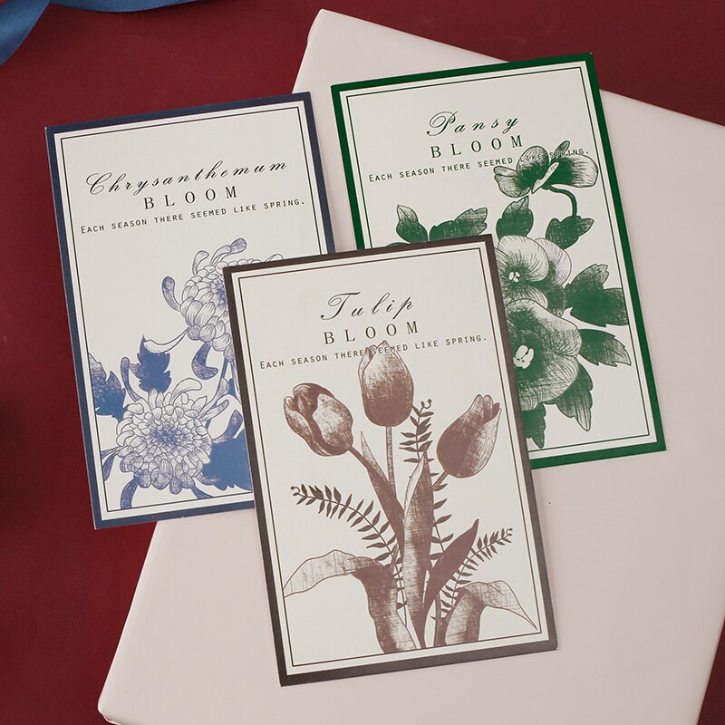 30 hojas/Set lindo gato flor de cerezo serie papel postal tarjeta de felicitación cumpleaños negocios Tarjeta de mensaje