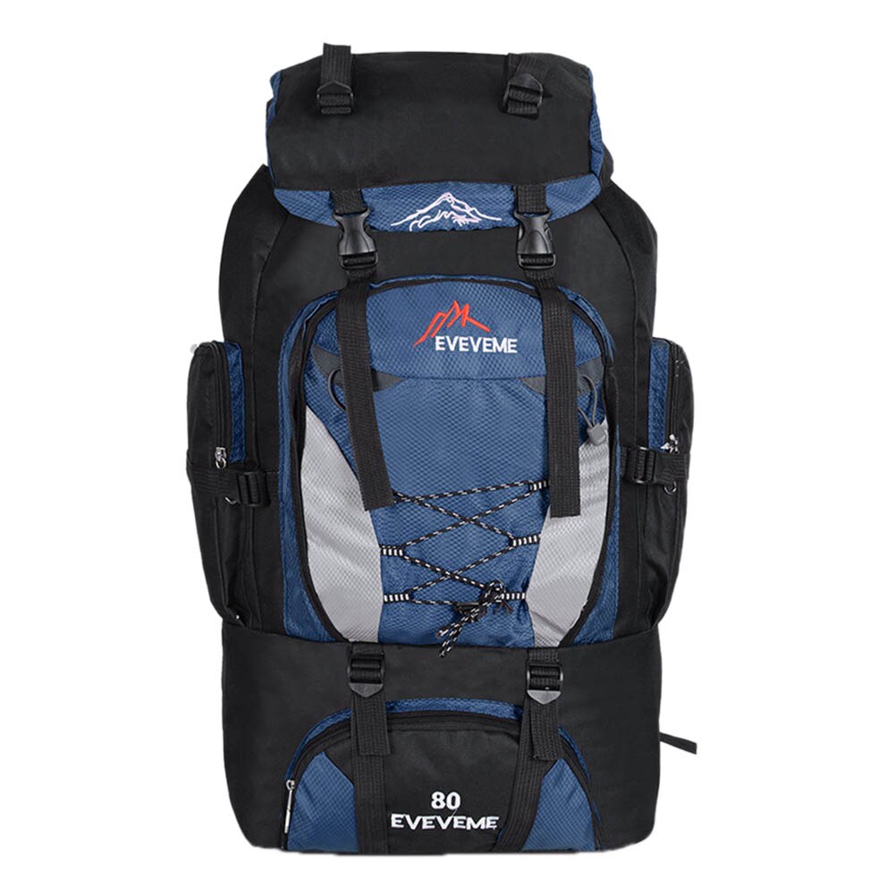 Unisex stor vattentät resa ryggsäck vandring camping ryggsäck vandring bagage väska sport resor 80l