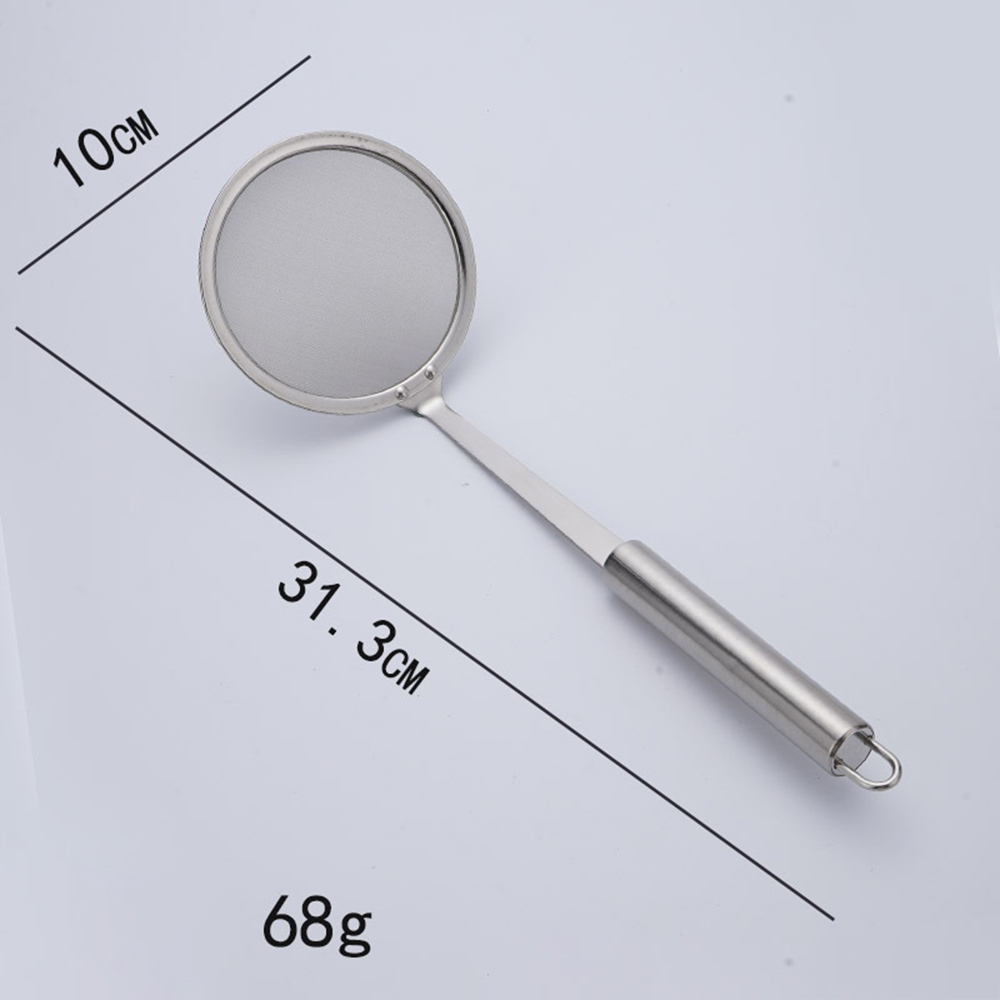 Stainless Steel Skimmer Long Handle Kitchen Cooking And Frying Spider Skimmer Fried Noodle Strainer Tool Kitchen Utensil: 6
