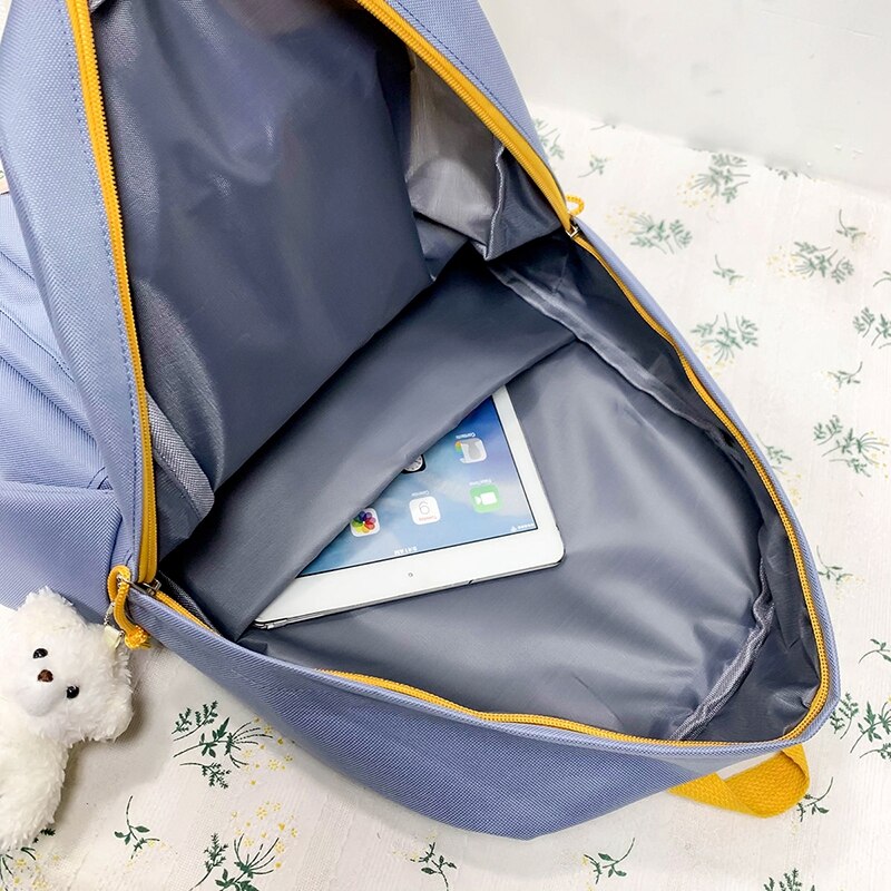 Wasser nachweisen Rucksack Für jugendlich Mädchen 2022 Nette Schule Tasche Für Frauen 5 Pes einstellen Schüler Rucksack Große Mehrere Taschen Tornister