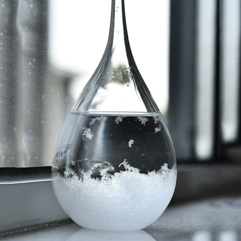 Stylish Beautifully Desktop Weather Forecast Water Glass Bottle Barometer Bottles Weather