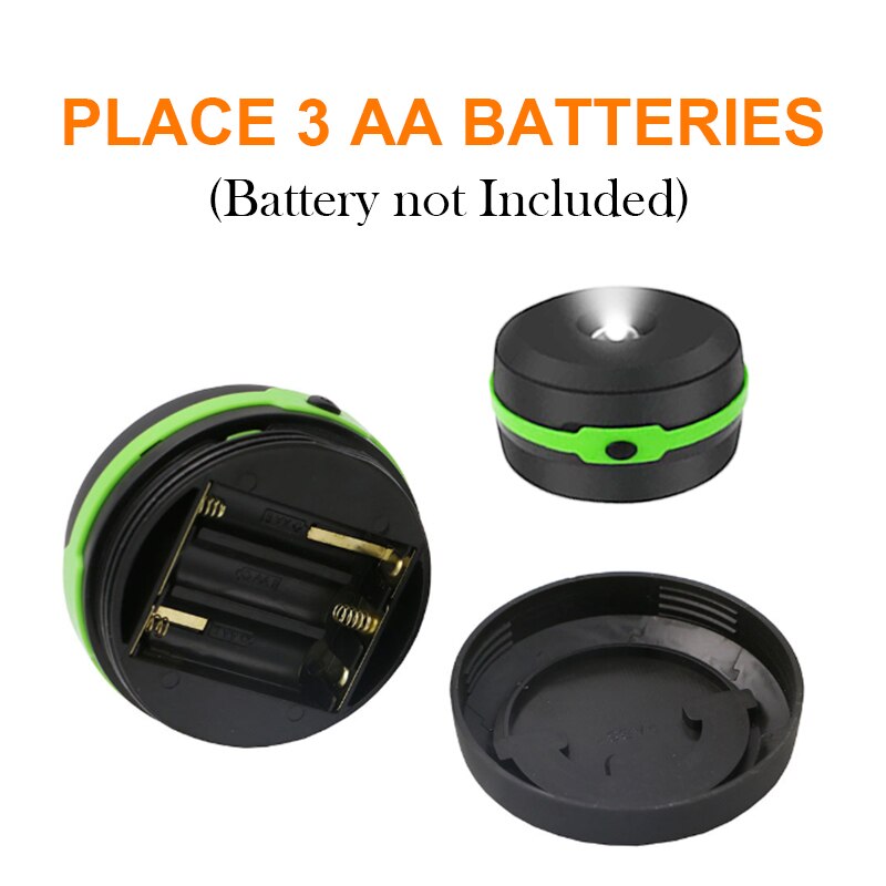 Mini led-kampeerlantaarn op batterijen, zaklamp, opvouwbaar, draagbaar, voor buiten, tentlantaarn voor wandelen, kamperen