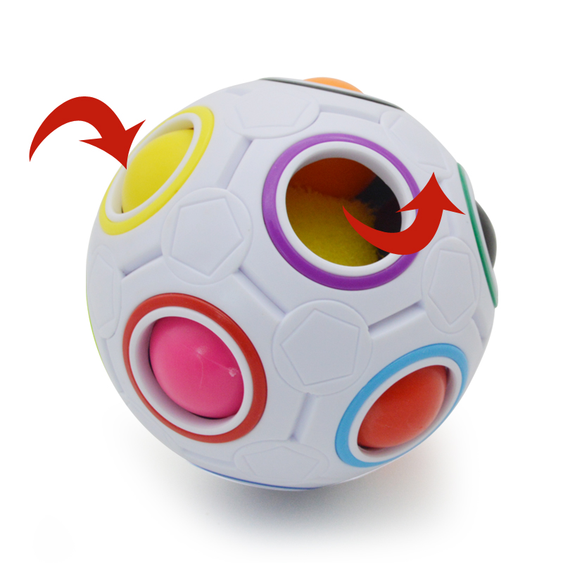 Kreative Magische Regenbogen Ball fußBall Labyrinth Zappeln Sphärische Attraktive Spielwaren für freundlicher freundlicher Lernen Und Bildung Puzzle