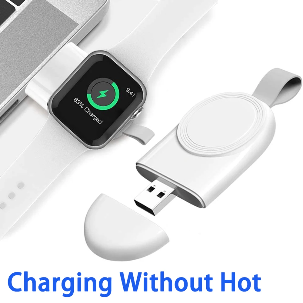 Mini station de chargement sans fil magnétique pour Apple Watch série 8 7 6/5/4/SE/3/2, câble de chargement sans fil Portable pour iwatch