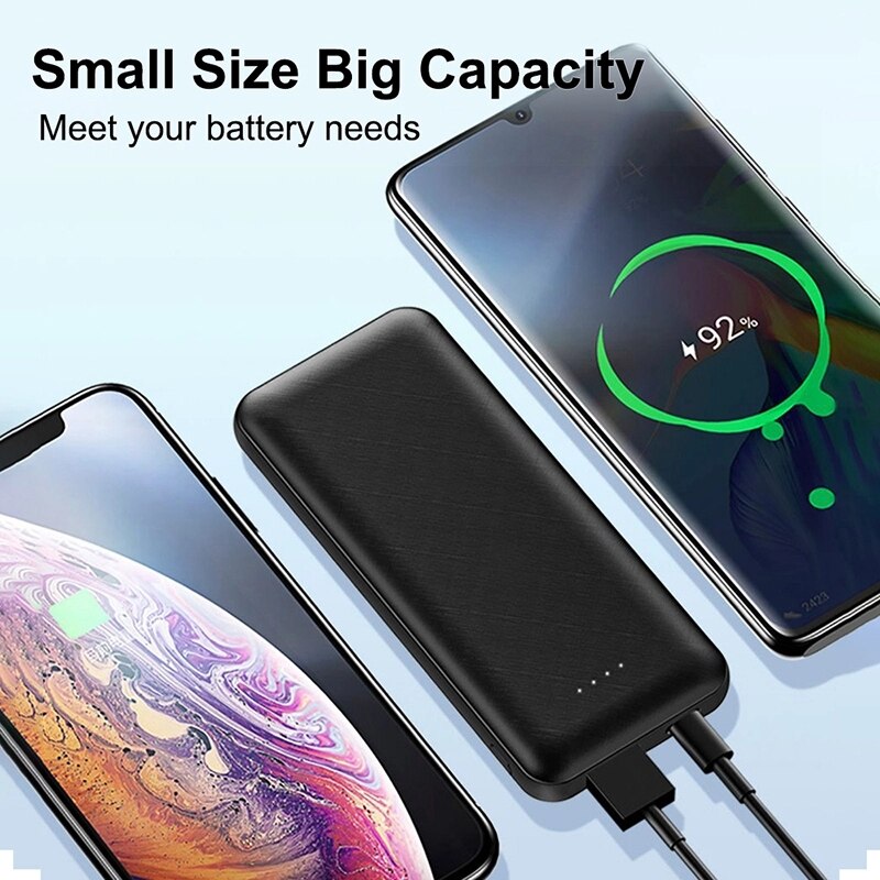 Mini Power Bank 10000Mah Draagbare Powerbank Voor Iphone Voor Xiaomi Dual Usb-poorten Snelle Oplader Externe Batterij Powerbank