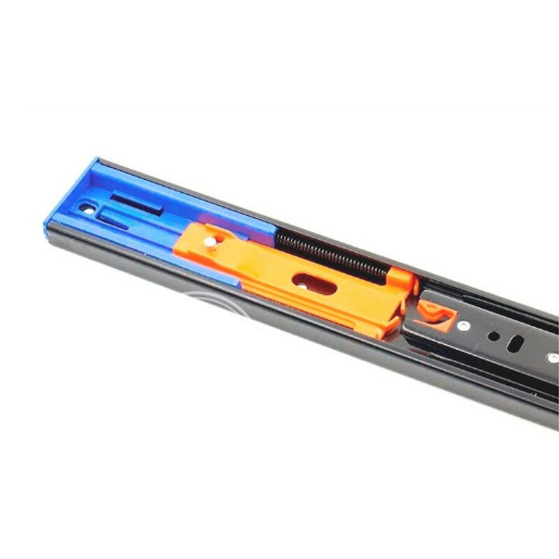 45mm Wide Drawer Slide Rail Super Smooth&amp;Quiet Extra-thick Three-section Soft Closing Ball Bearing Slide Rail for Hardware