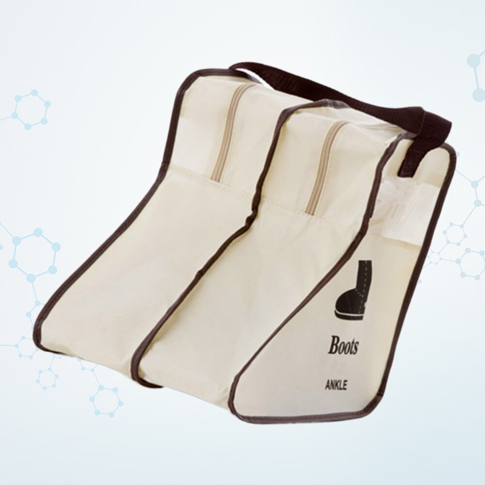 Travel Boots Storage Bag Non-woven Fabric Boots Dust Cover Protector Bag Under Bed Wardrobe Organizer for Cowboy Boots Snow Boot: White