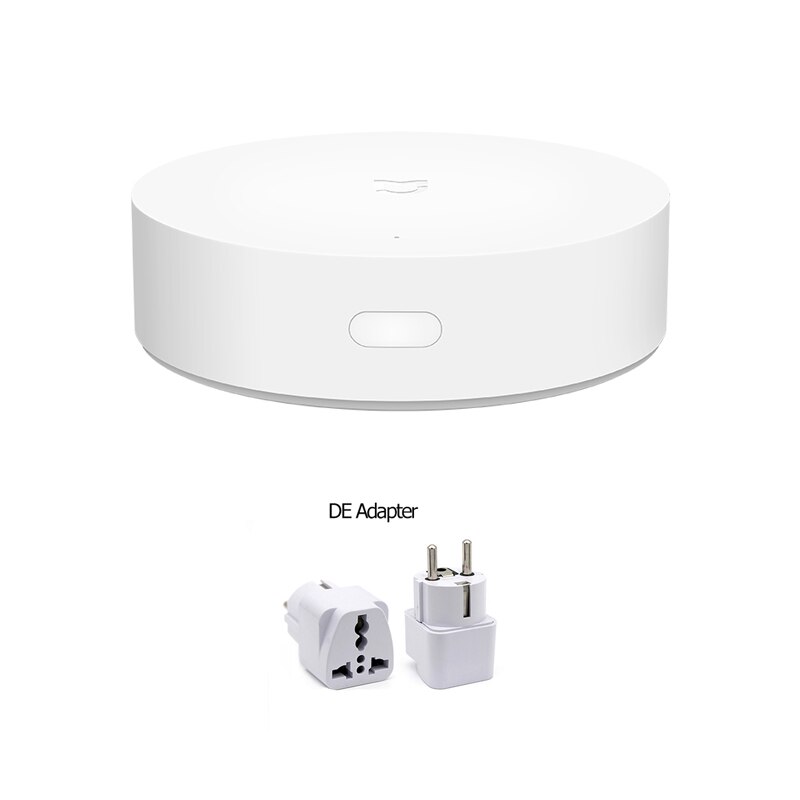 Newest Xiaomi Mijia Multifunctional Gateway ZigBee WIFI Bluetooth Mesh Hub Smart Home Hub Work With Mi Home APP Apple Homekit: Add DE Adapter