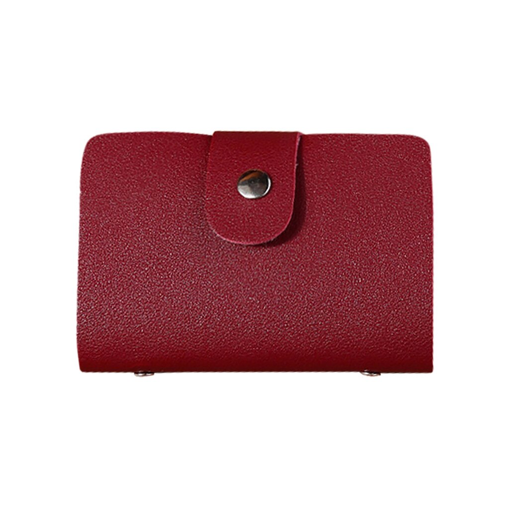 Men Women Leather Credit Card Holder Case Card Holder Wallet Business Card Women Credit Passport Card 12 Bit