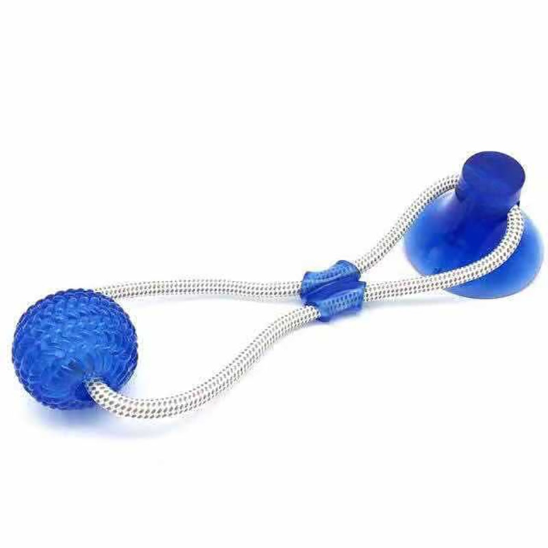 Bite Dog Pet Toys Multifunction Pet Molar Rubber Chew Ball Cleaning Teeth Safe Elasticity Soft Puppy Suction Cup Dog Biting Toy