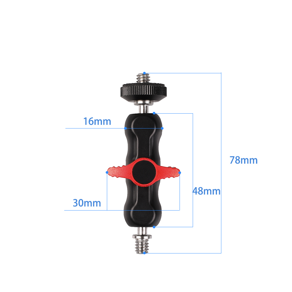 Pince à tête sphérique multifonction, Super pince à bras magique avec filetage 1/4 &quot;-20 pour caméra, moniteur de plate-forme