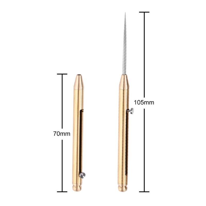 Bærbar tannpirker holder rote stativ titan legering  tc4 tannpirker utendørs camping applikasjon trykk-dra fjær tannpirker