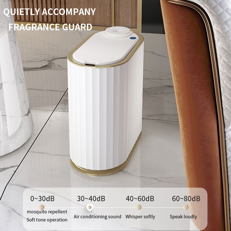 7L Smart Sensor Trash Can With aromatherapy Trash Bin Home Electronic kitche Rubbish Bin Toilet Waterproof Narrow Storage Bucket