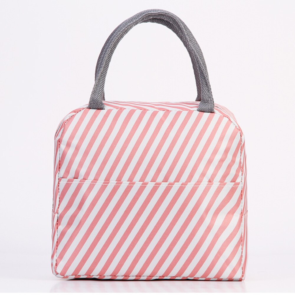 Waterproof Portable Lunch Bag Thermal Insulated Snack Carry Tote Bag Travel Picnic Food Storage Pouch