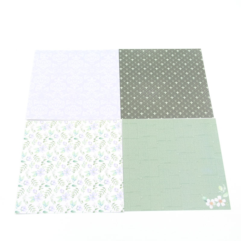 KLJUYP 12 Sheets Spring Scrapbooking Pads Paper Origami Art Background Paper Card Making DIY Scrapbook Paper Craft