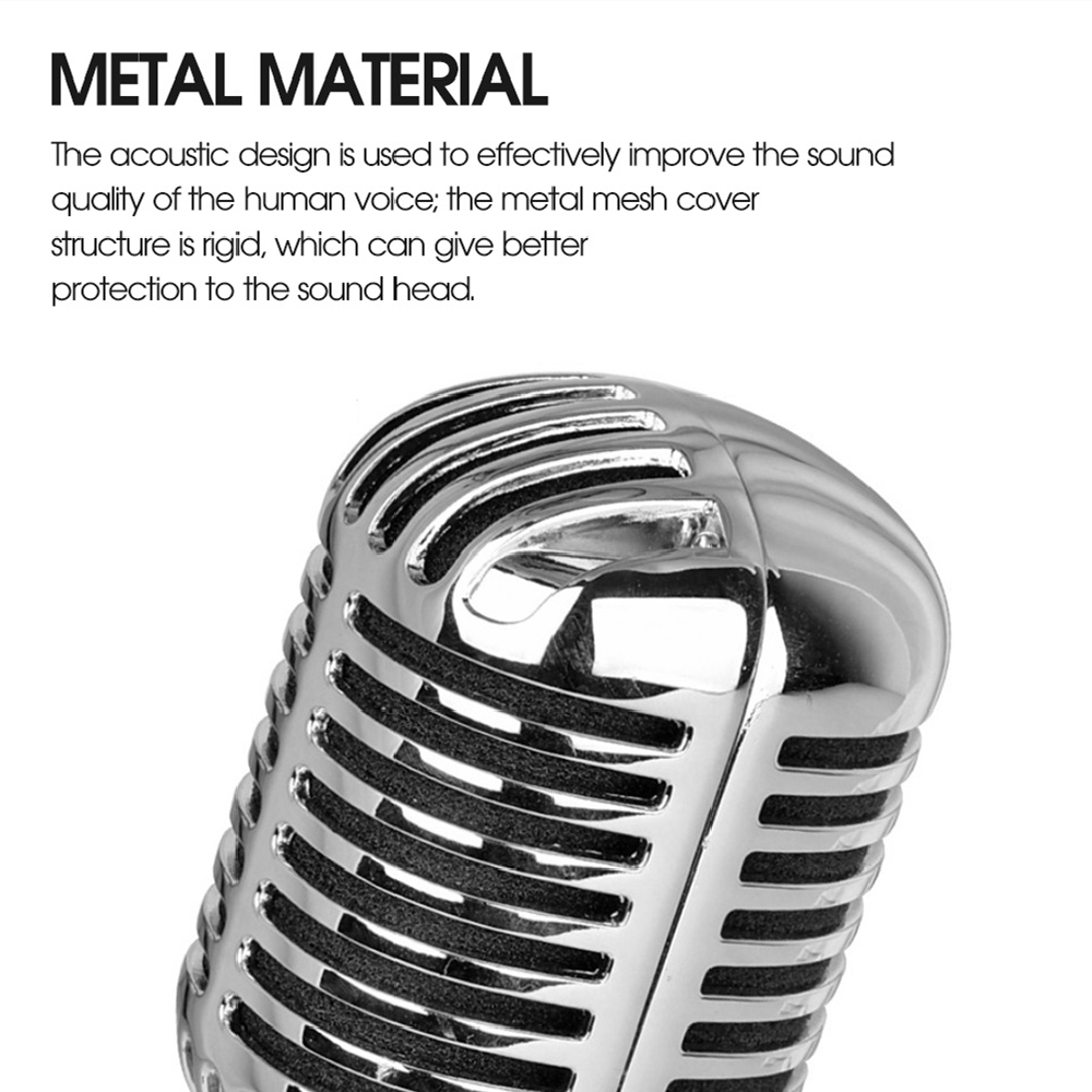 Professionelle Mikrofon für SHURE Vintage Stil Simulation Klassische Retro Dynamische Vocal Mic für Bühne leistung