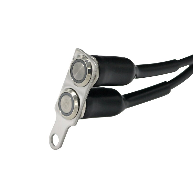 LMoDri Motorcycle LED Switch Waterproof ON-OFF Handlebar Adjustable Mount Stainless Steel Switches Button DC12V Fog Light