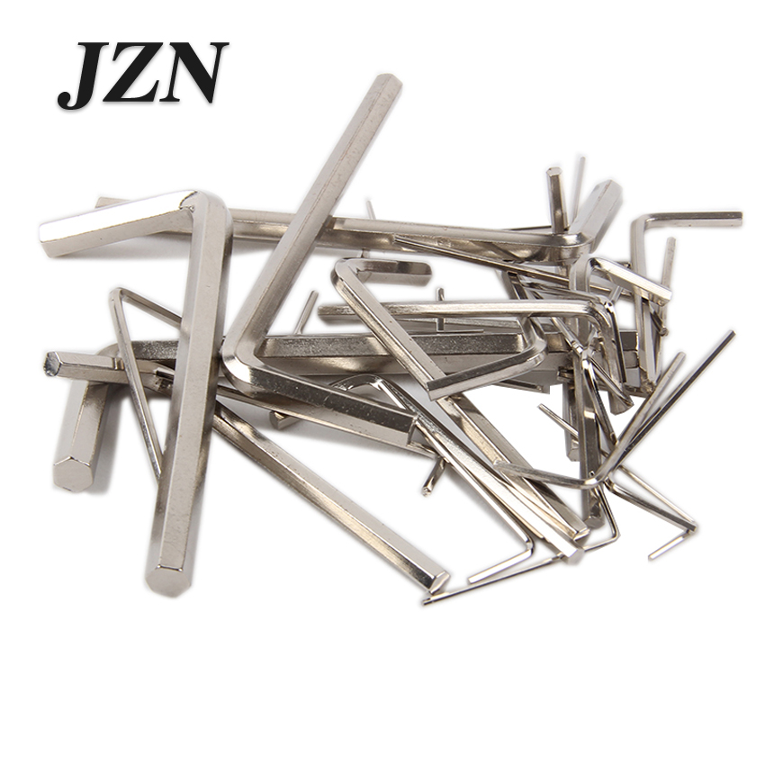 ( 10 PCS ) Nickel-plated Allen wrench 1.5 / 2 / 2.5 / 3/4/5/6/8/10/12/14/16/17 / 19mm